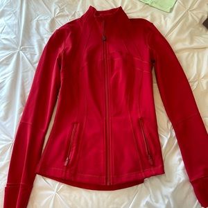 Red lululemon zip up